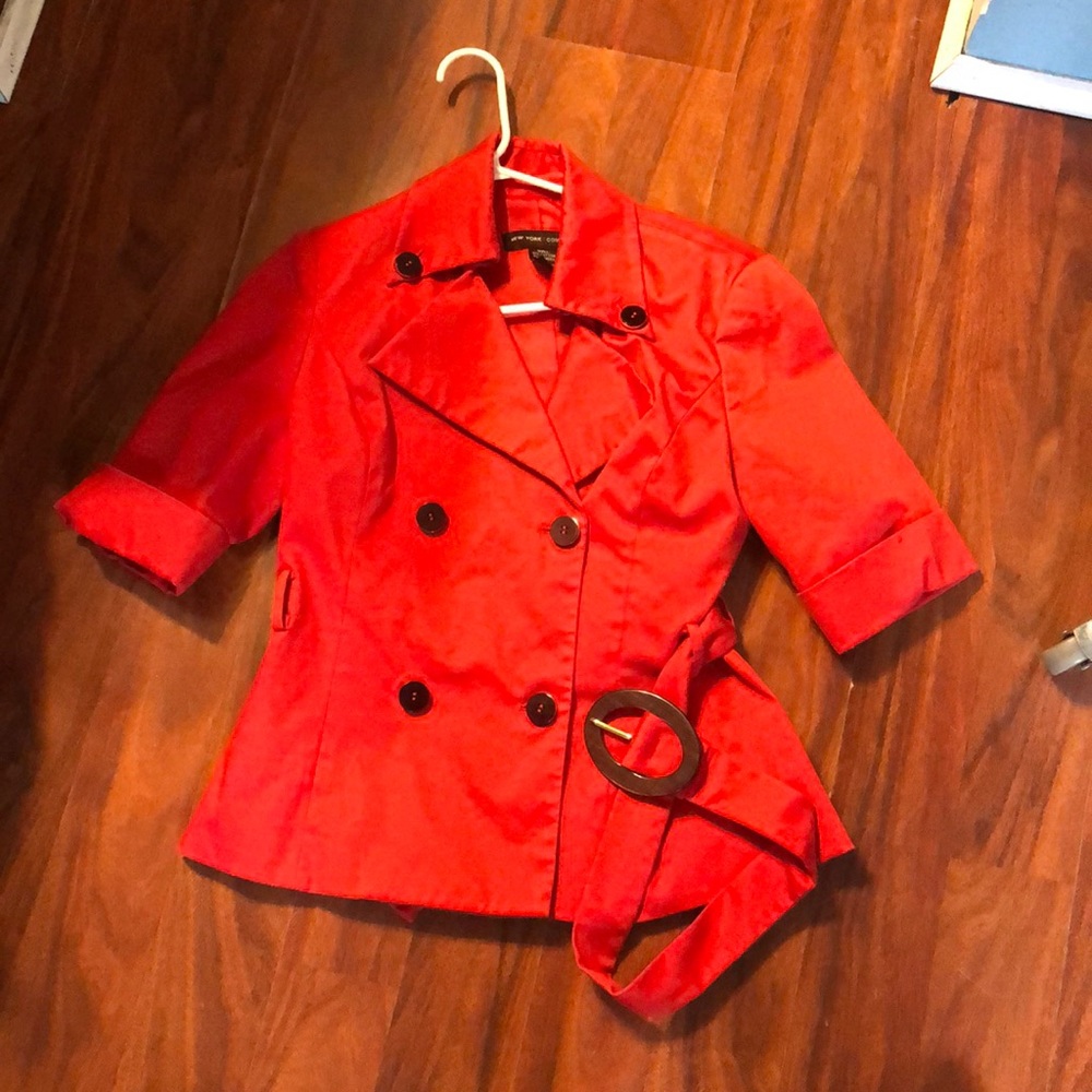 nwe york & company red coat
